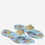 Sandali bassi da spiaggia con stampa floreale CW2418 AY850HC5XL DOLCE & GABBANA 