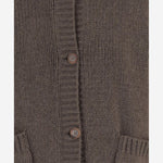 CARDIGAN IN CASHMERE 311925 BROWN MAGDA BUTRYM 