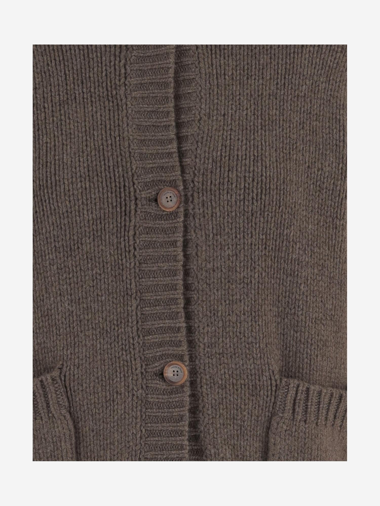 CARDIGAN IN CASHMERE 311925 BROWN MAGDA BUTRYM 