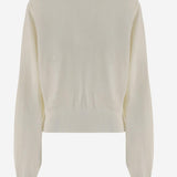 MAGLIONE IN LANA MERINO CON RICAMO LOGO SWW00632AK00299 110 JACQUEMUS 