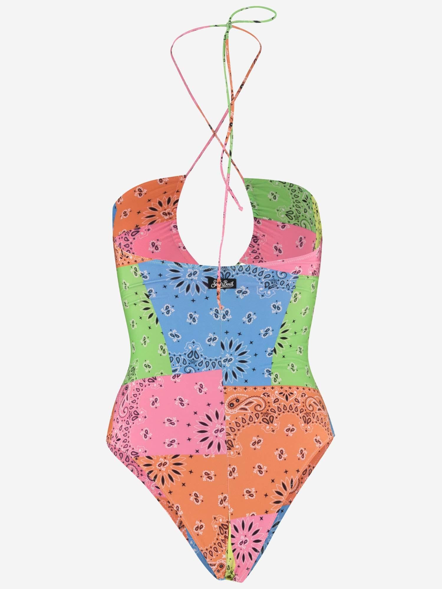 COSTUME INTERO CON STAMPA BANDANA MULTICOLORE KNS0001 00029D MC2 SAINT BARTH 
