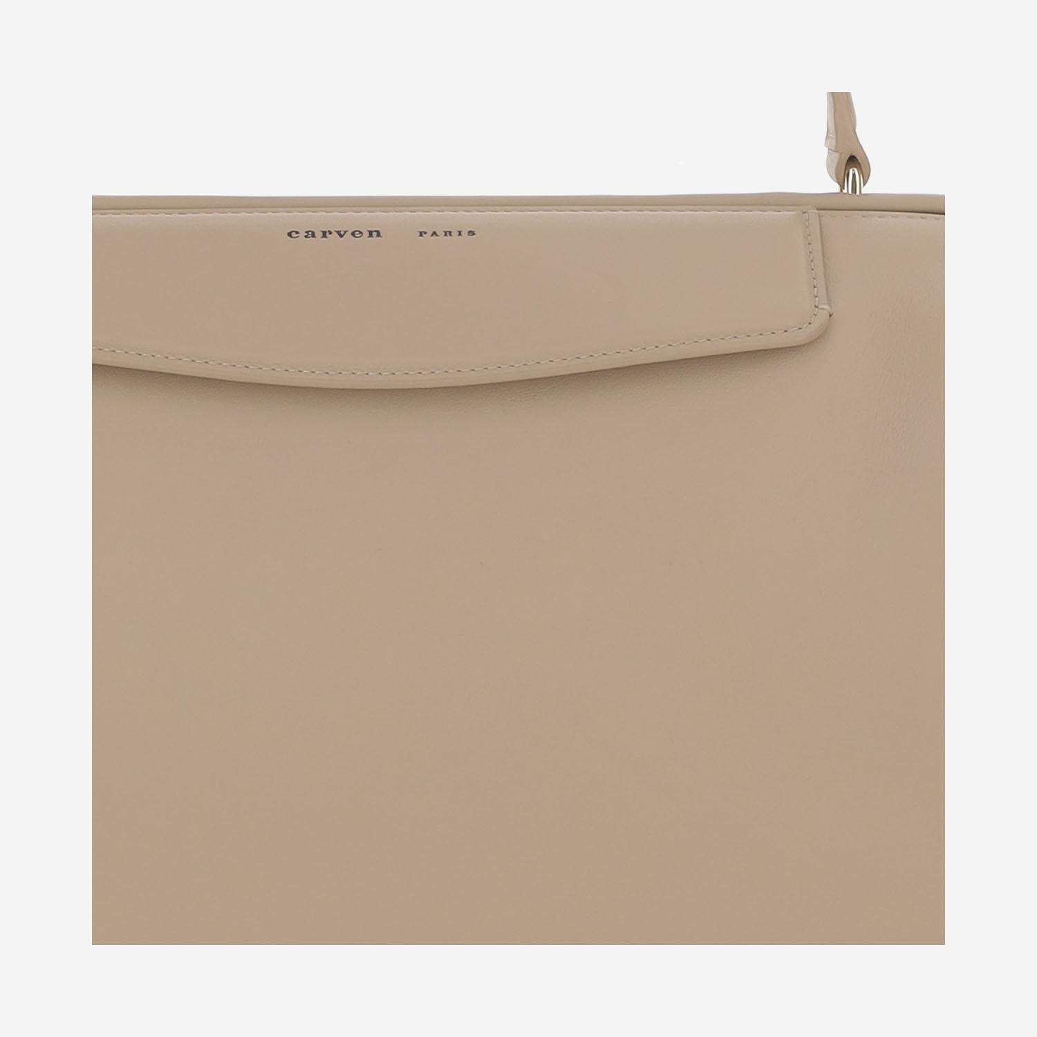 BORSA CARMEN IN PELLE 6251161237 BEIGE CARVEN 