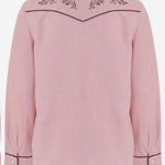CAMICIA IN COTONE CON RICAMO FLOREALE W05GBLW00028 021 BONPOINT KIDS 