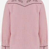 CAMICIA IN COTONE CON RICAMO FLOREALE W05GBLW00028 021 BONPOINT KIDS 