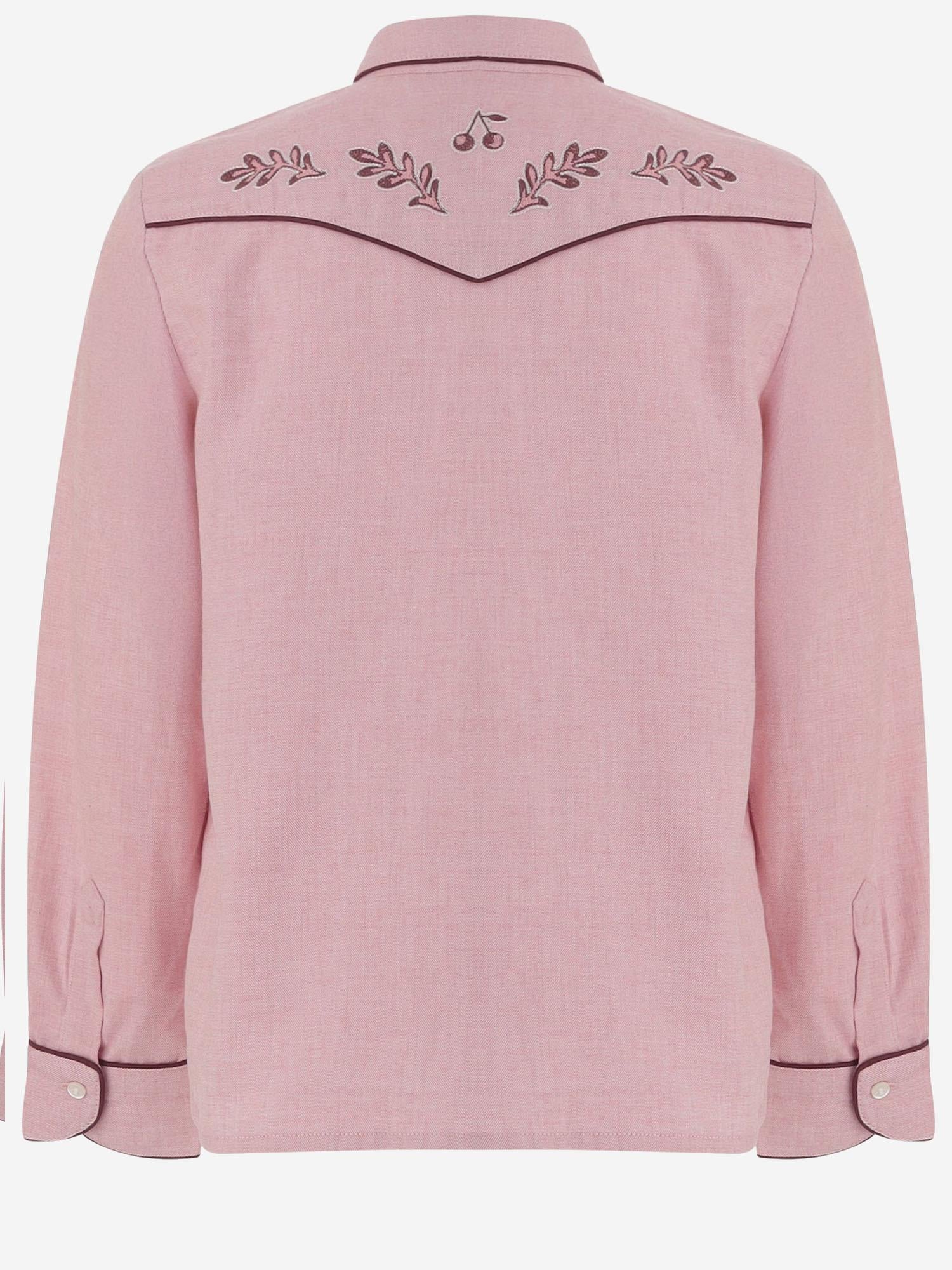 CAMICIA IN COTONE CON RICAMO FLOREALE W05GBLW00028 021 BONPOINT KIDS 