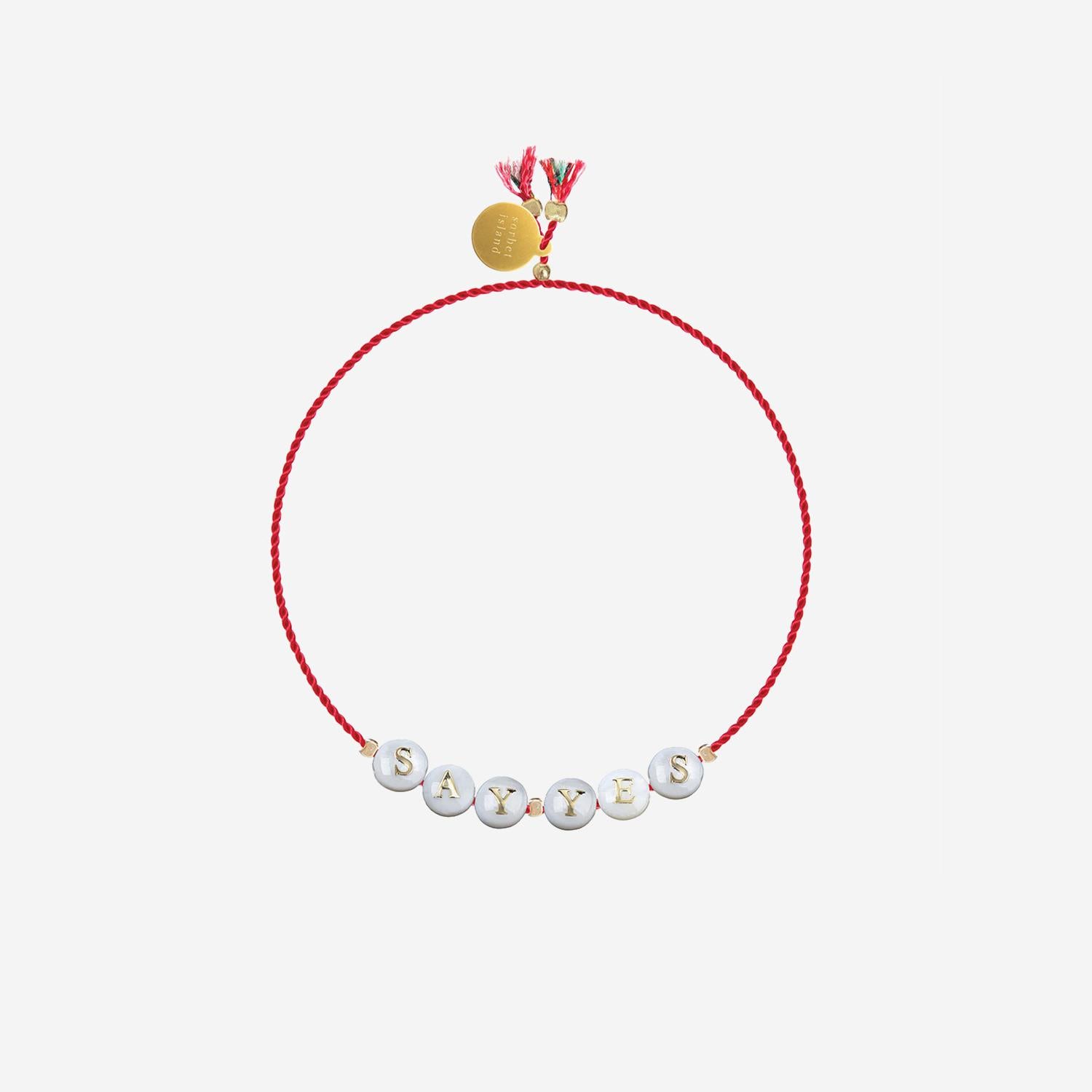 BRACCIALE SHELL CON PERLE IN VETRO SHELLSAYYES  SORBET ISLAND 