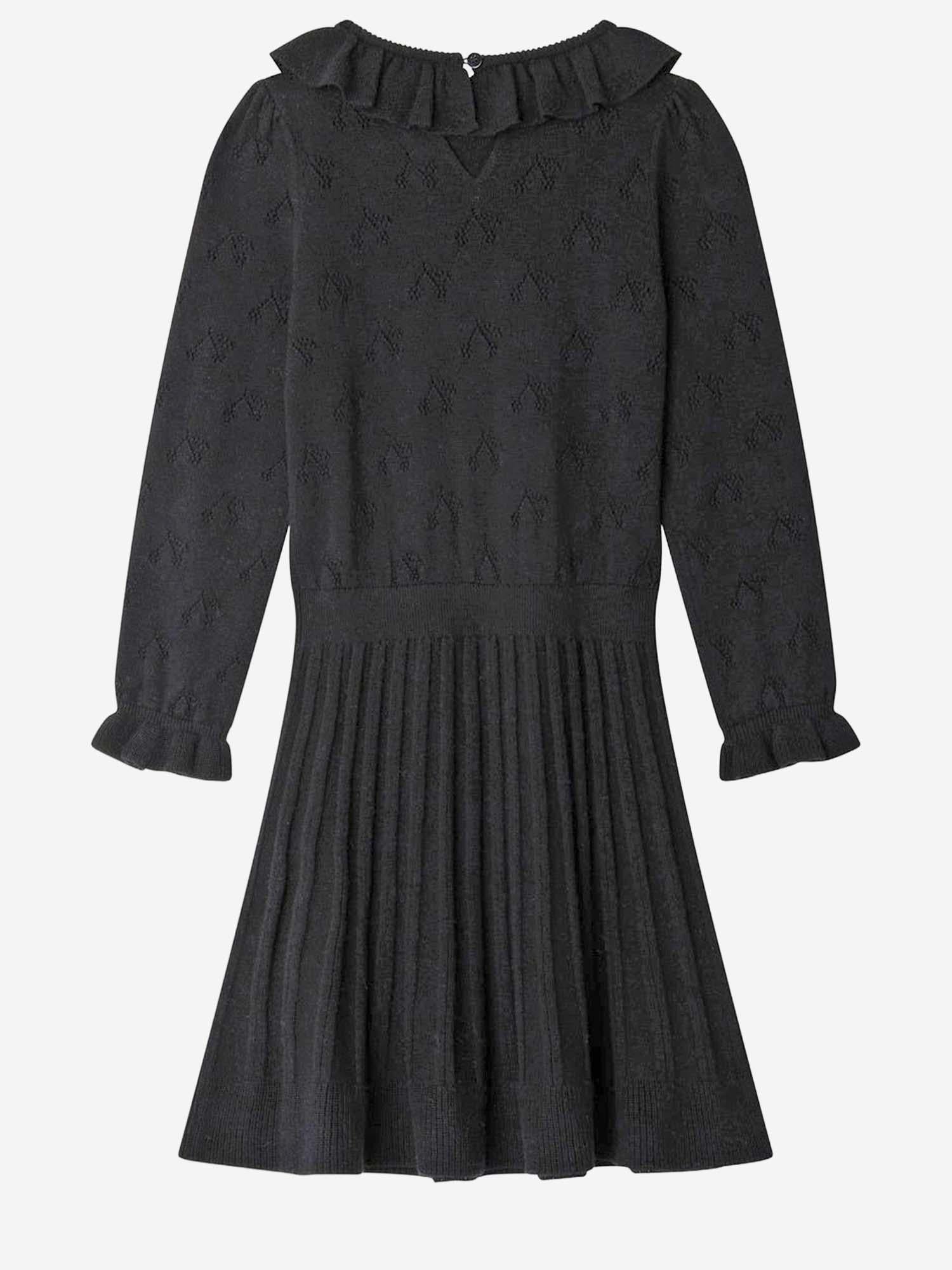 ABITO MISTO LANA CON COLLETTO ARRICCIATO W05GDRK00001 099 BONPOINT KIDS 