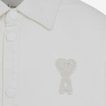 CAMICIA IN COTONE CON RICAMO LOGO UJK897DE0126 136 AMI 