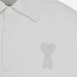 CAMICIA IN COTONE CON RICAMO LOGO UJK897DE0126 136 AMI 