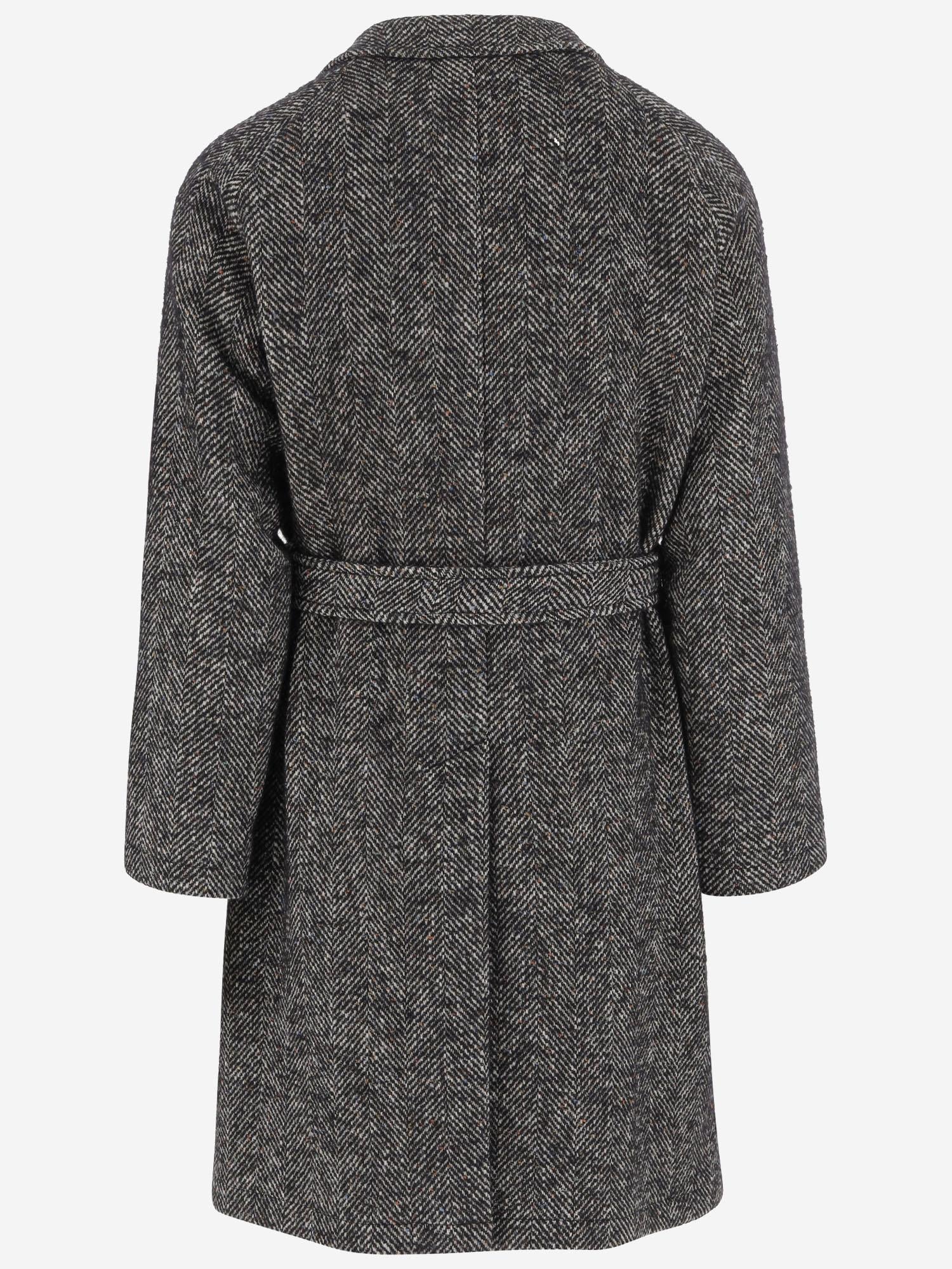 CAPPOTTO IN MISTO COTONE E LANA SALOMONS M50014N1181 TAGLIATORE 
