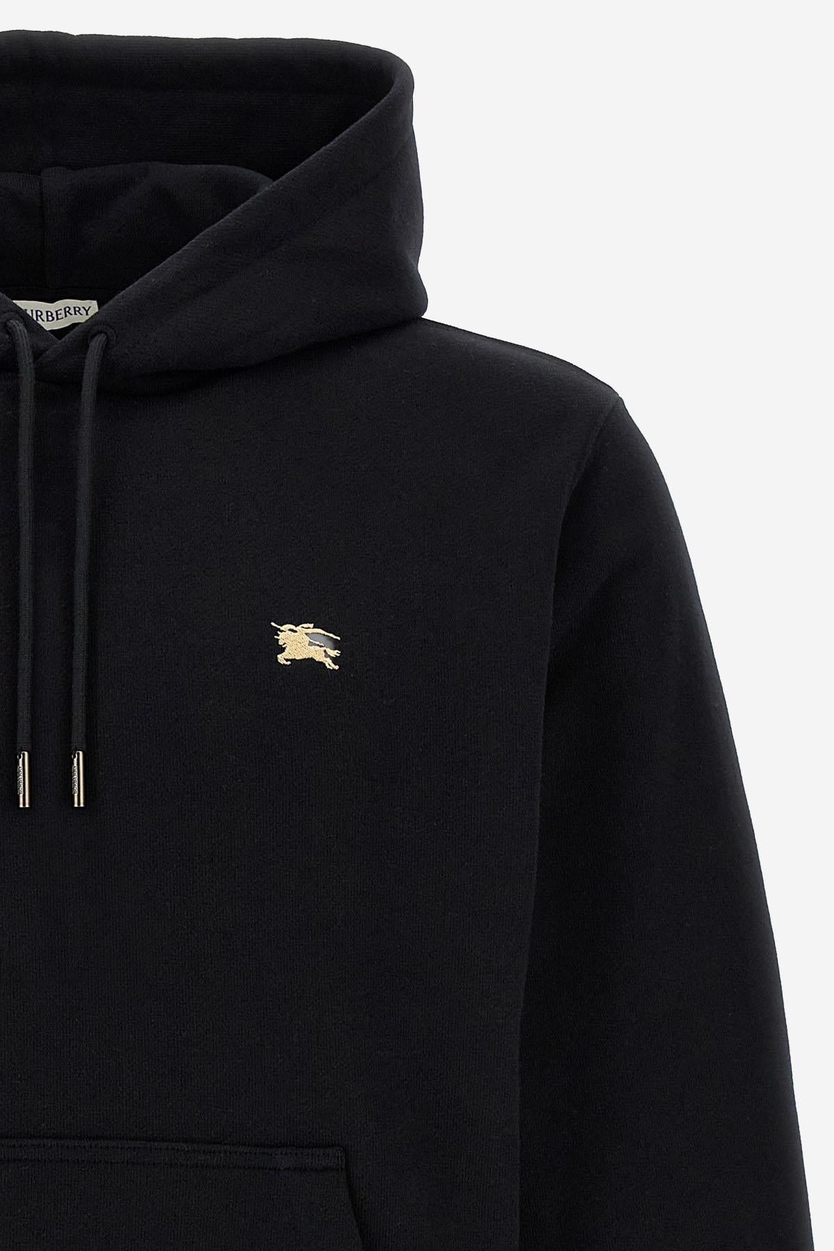 FELPA IN COTONE CON LOGO 8112807 BLACK BURBERRY 