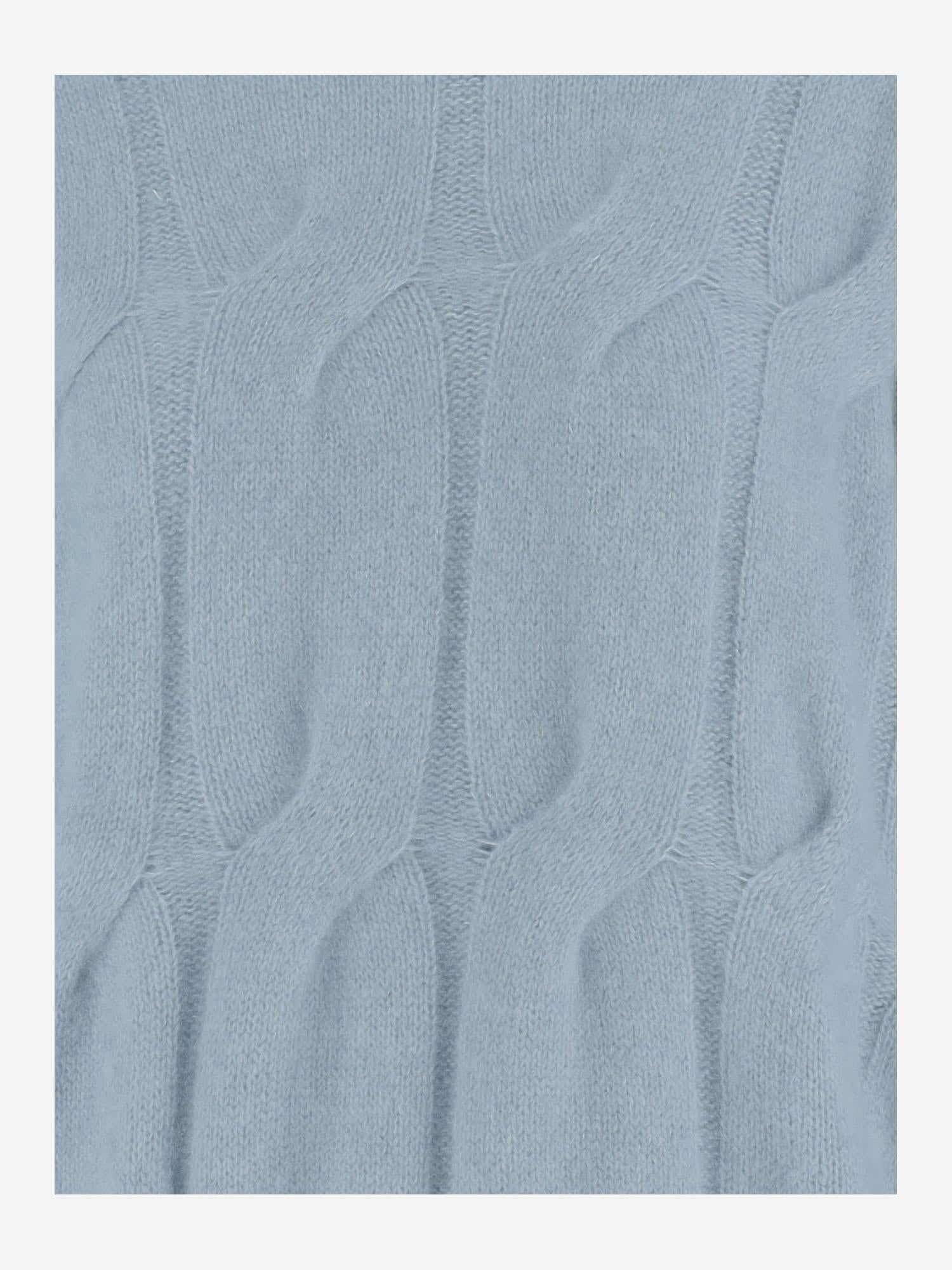 MAGLIONE TRECCIA IN CASHMERE E SETA 25577002 11 ALLUDE 