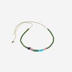 Collana con pesce e perle in vetro MIXEDGLASSBEAD EVILEYEGREEN SORBET ISLAND 