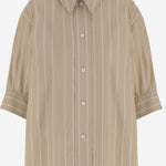 CAMICIA IN COTONE CON MOTIVO A RIGHE J02DL0289 J45328273 JIL SANDER 