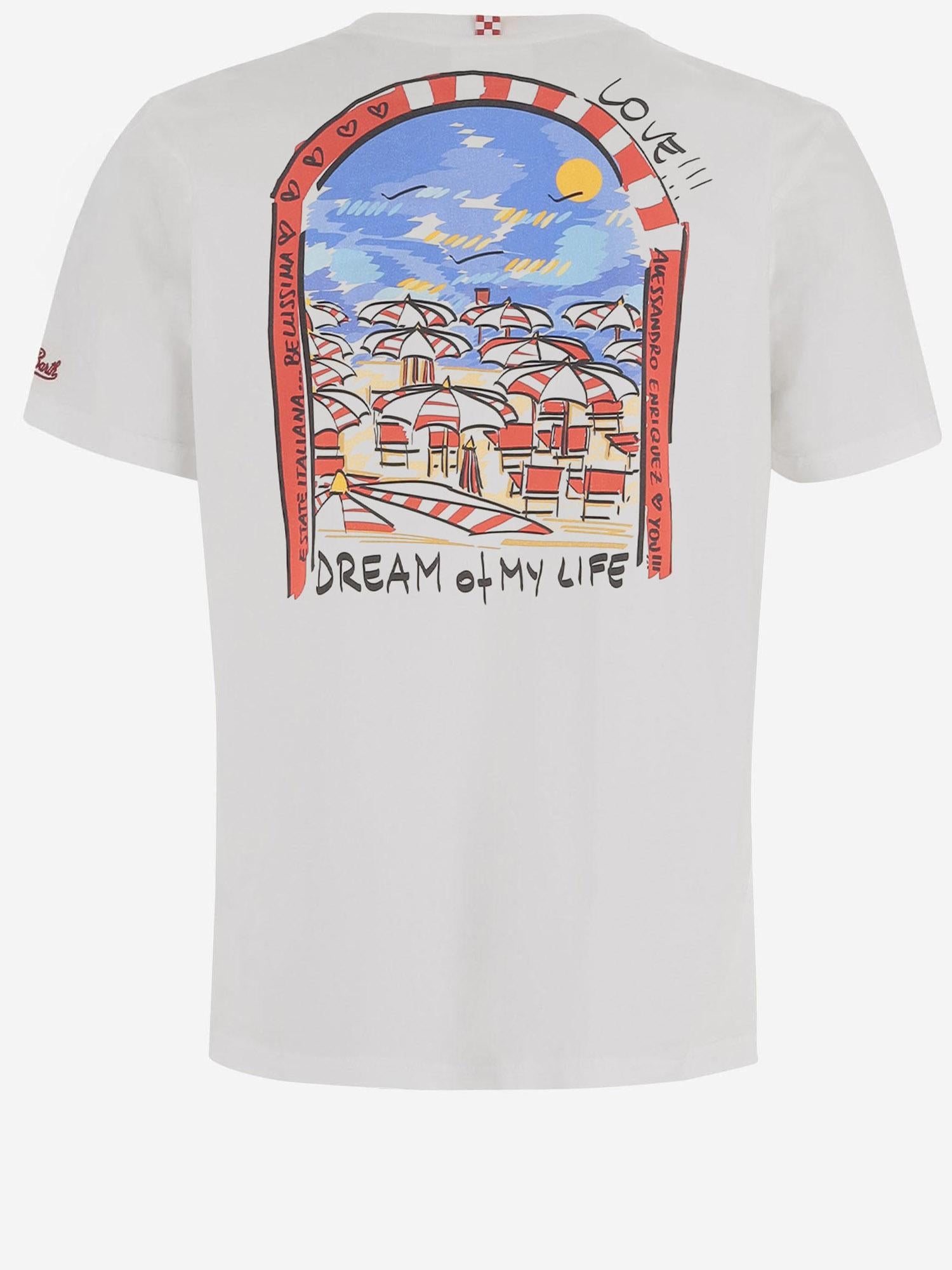 T-SHIRT IN COTONE CON STAMPA PRL0002 04502L MC2 SAINT BARTH 