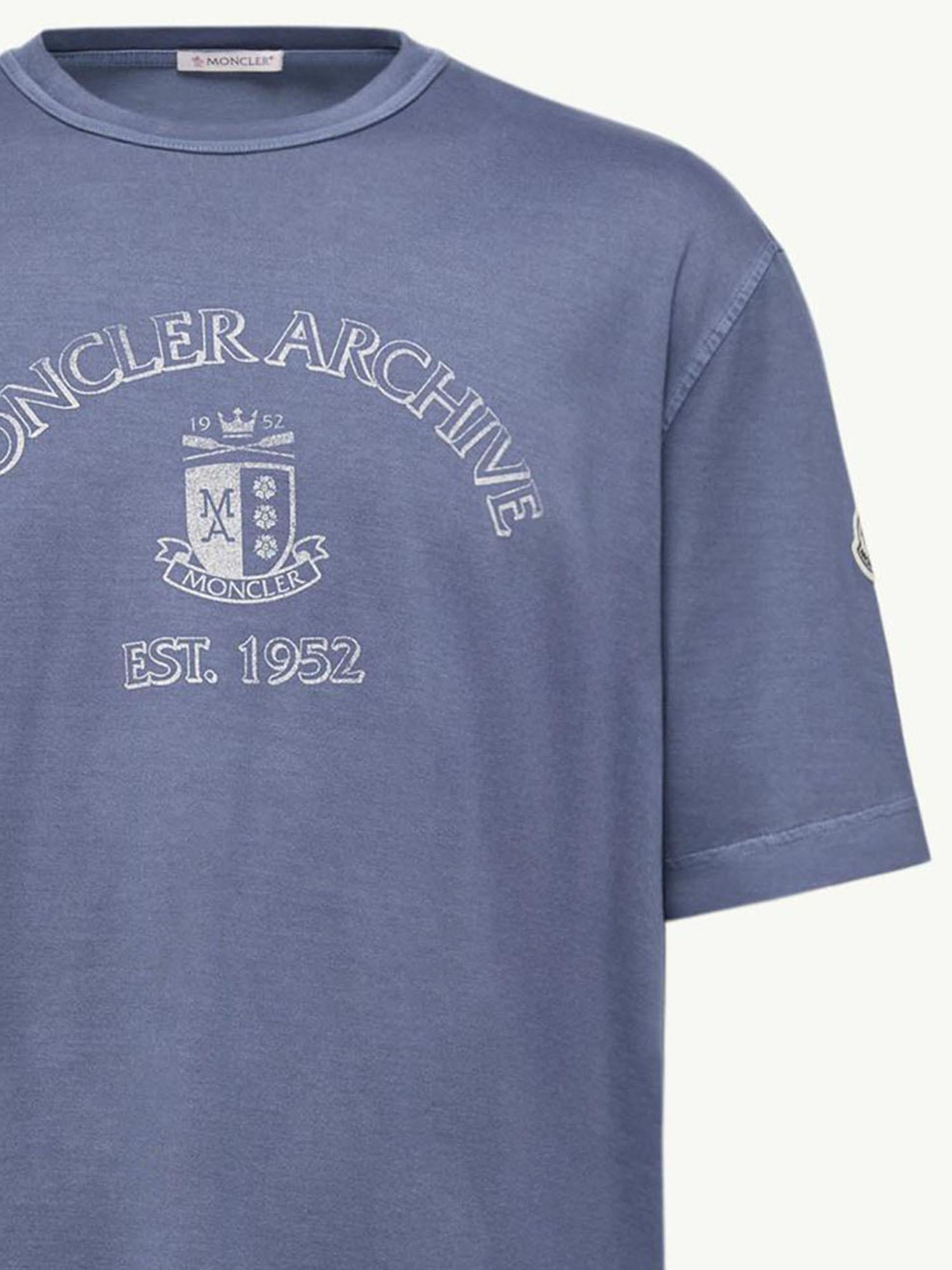 T-SHIRT IN COTONE CON LOGO 8C00013 89BAL76G MONCLER 