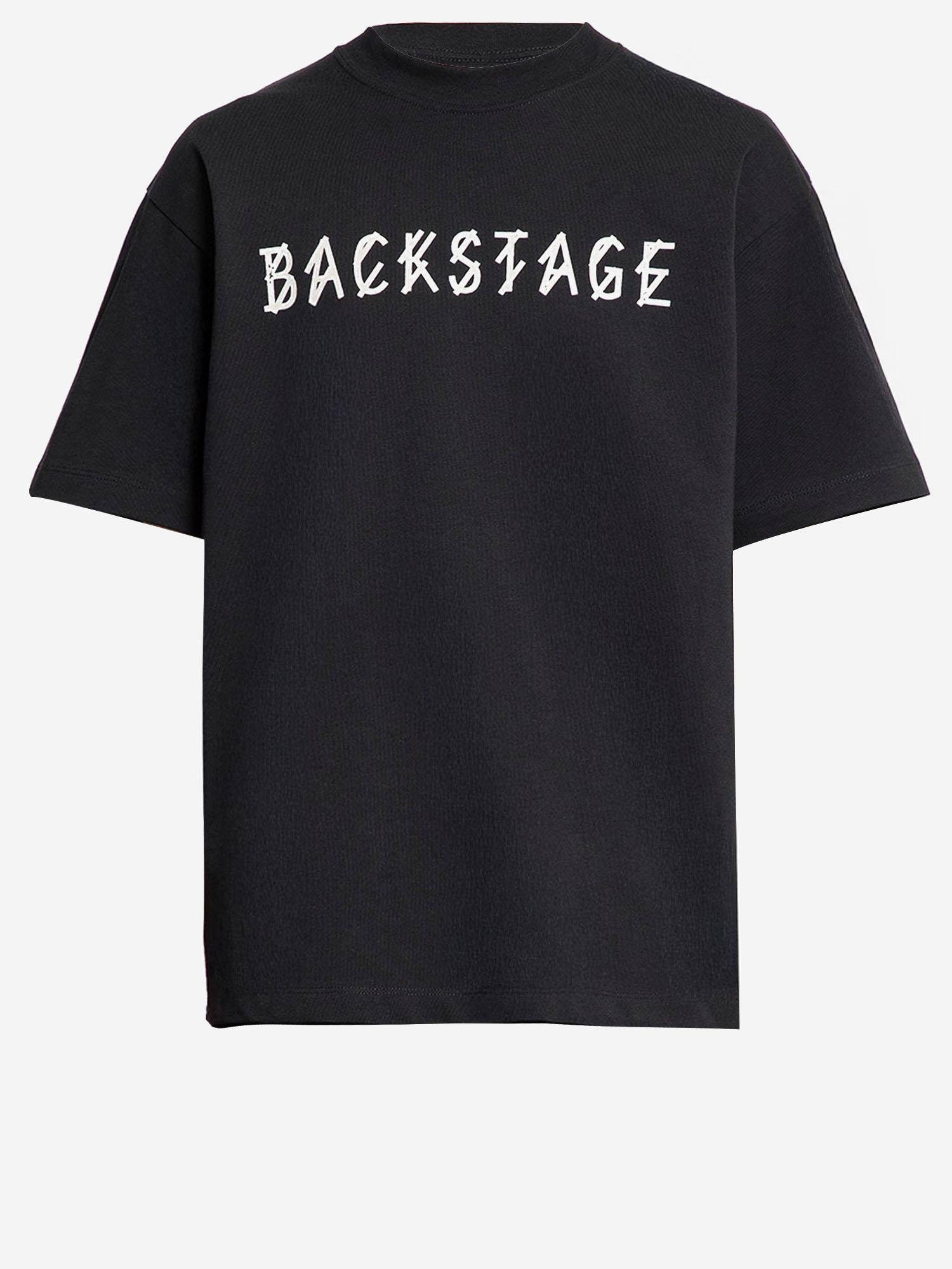 T-SHIRT BACKSTAGE IN COTONE CON LOGO B0030556 FA528P574 44 LABEL GROUP 