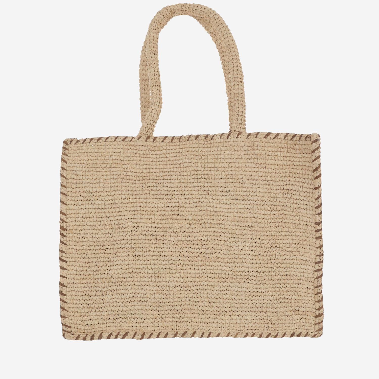 BORSA IN RAFIA CON LOGO VANI013 00435L MC2 SAINT BARTH 