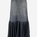 GONNA IN LYOCELL E COTONE CON CINTURA 106595 A37KPJC PINKO 