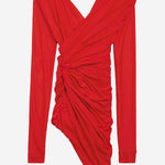 ABITO DRAPPEGGIATO IN JERSEY STRETCH 814343 TRV976400 BALENCIAGA 