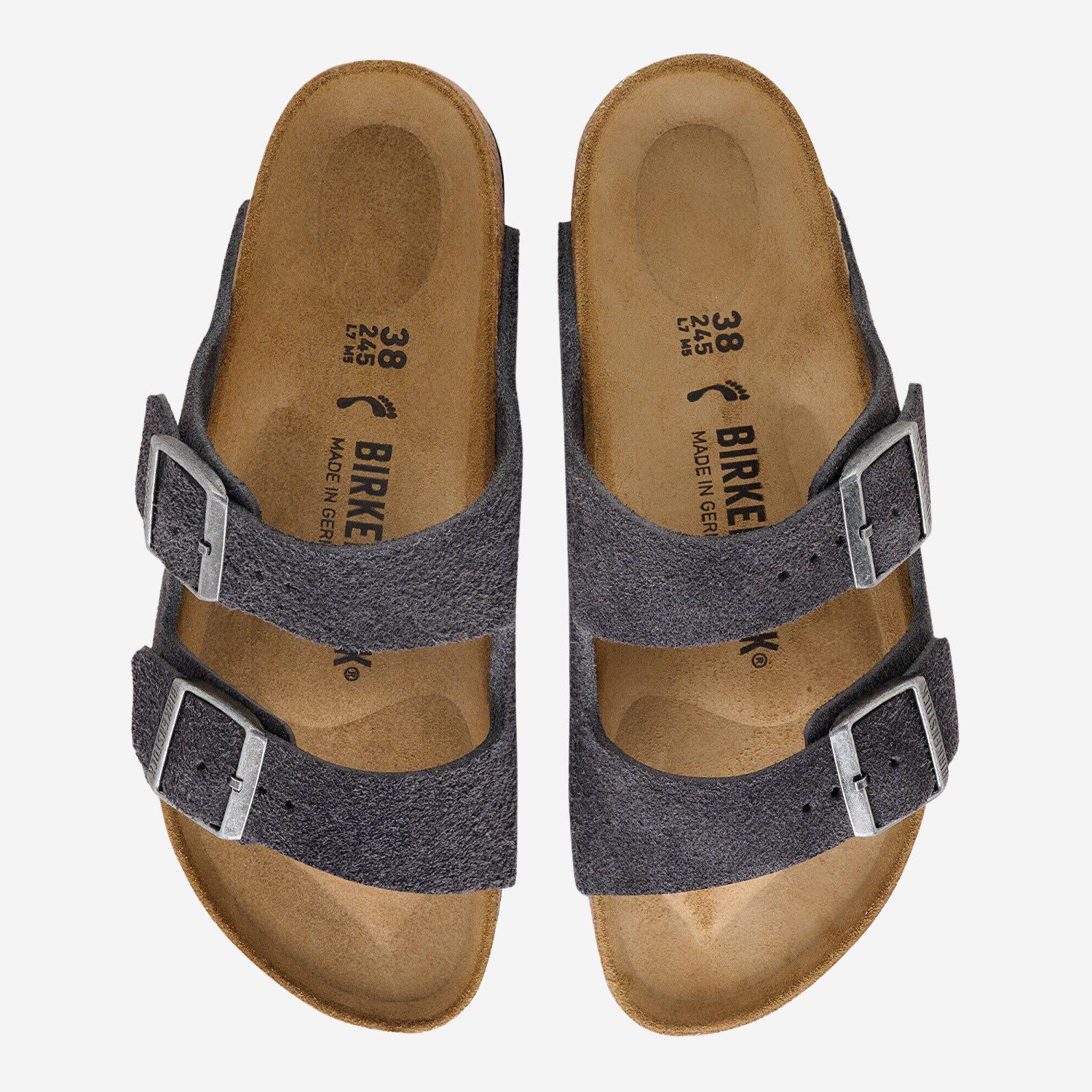 SANDALI ARIZONA IN SUEDE 1031625 CHARCOAL BIRKENSTOCK 