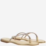 SANDALI IN PELLE CON STRASS BALOS GOLD KIMA 