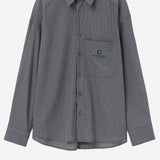 CAMICIA IN MISTO COTONE CON MOTIVO A RIGHE W261SH14 841B WOOYOUNGMI 