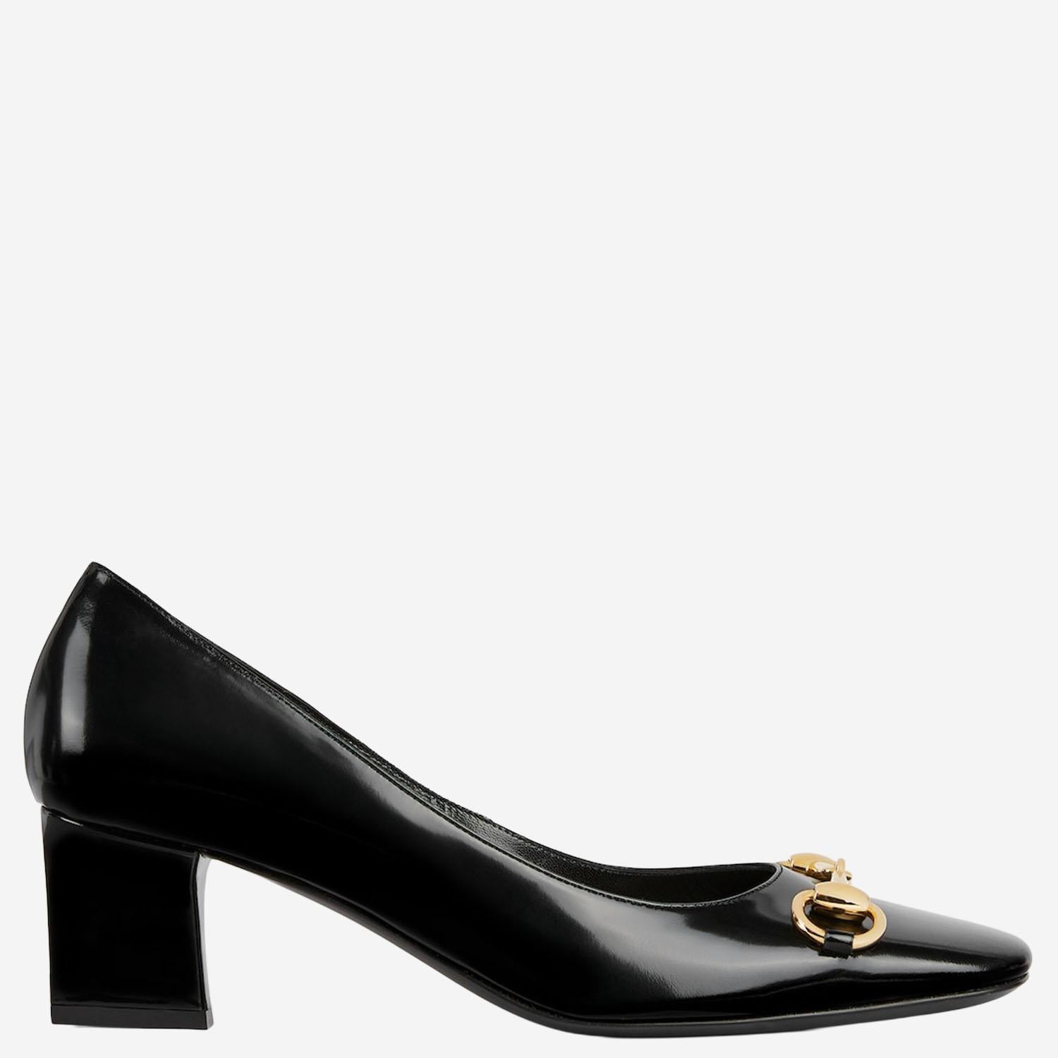 DÉCOLLETÉ SIGNORA IN PELLE LUCIDA 866881 CLG001000 GUCCI 