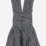Mini abito con schiena aperta in popeline di cotone DR1760190 5066 PATOU 