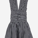 Mini abito con schiena aperta in popeline di cotone DR1760190 5066 PATOU 