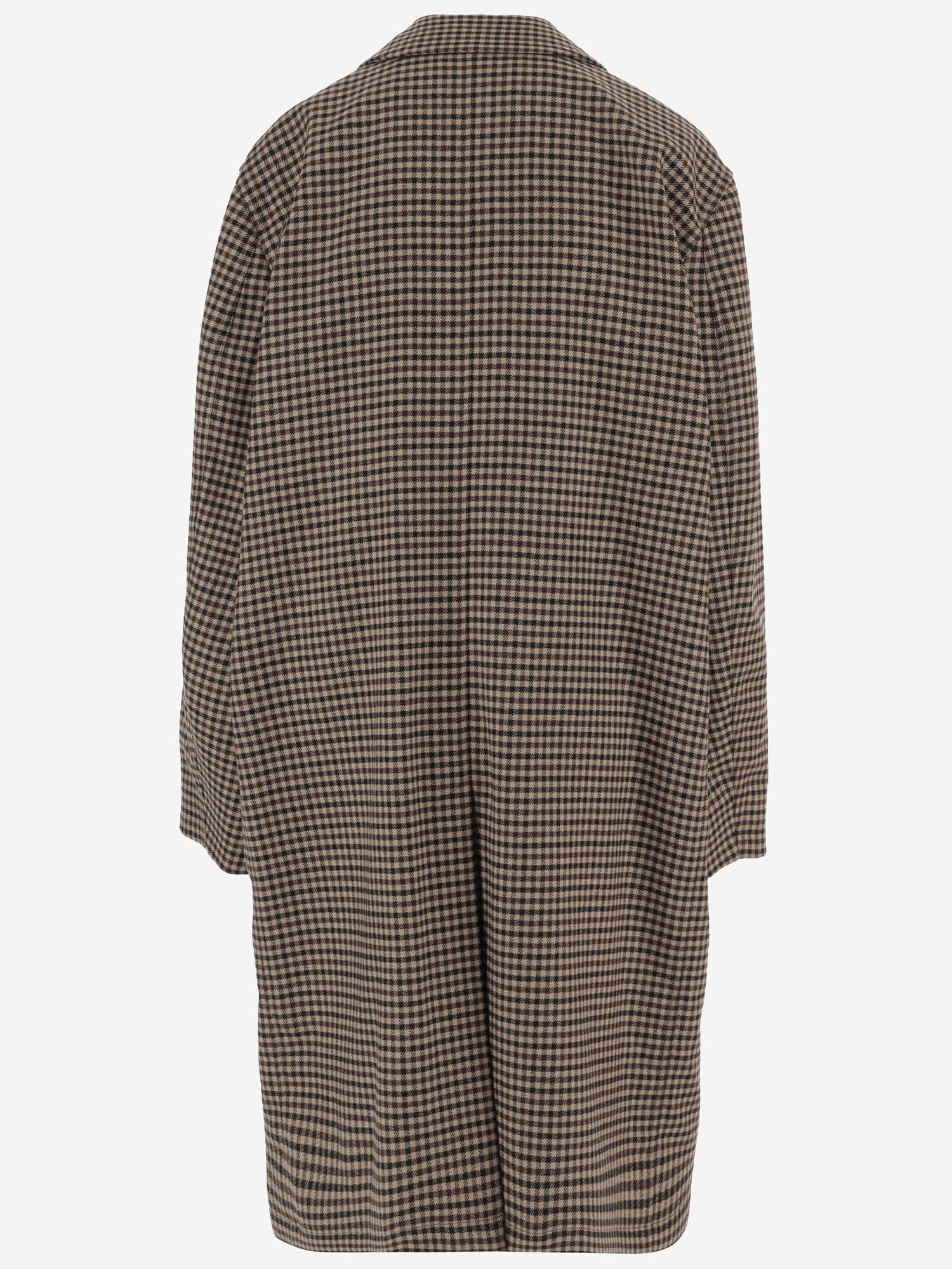 CAPPOTTO IN VICHY A QUADRI 842883 YZ9CF9773 SAINT LAURENT 