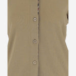 Cardigan in lana 8112164 FLAX BURBERRY 