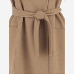 CAPPOTTO LUNGO SENZA MANICHE IN CAMMELLO BERLINA1234 001 MAX MARA 