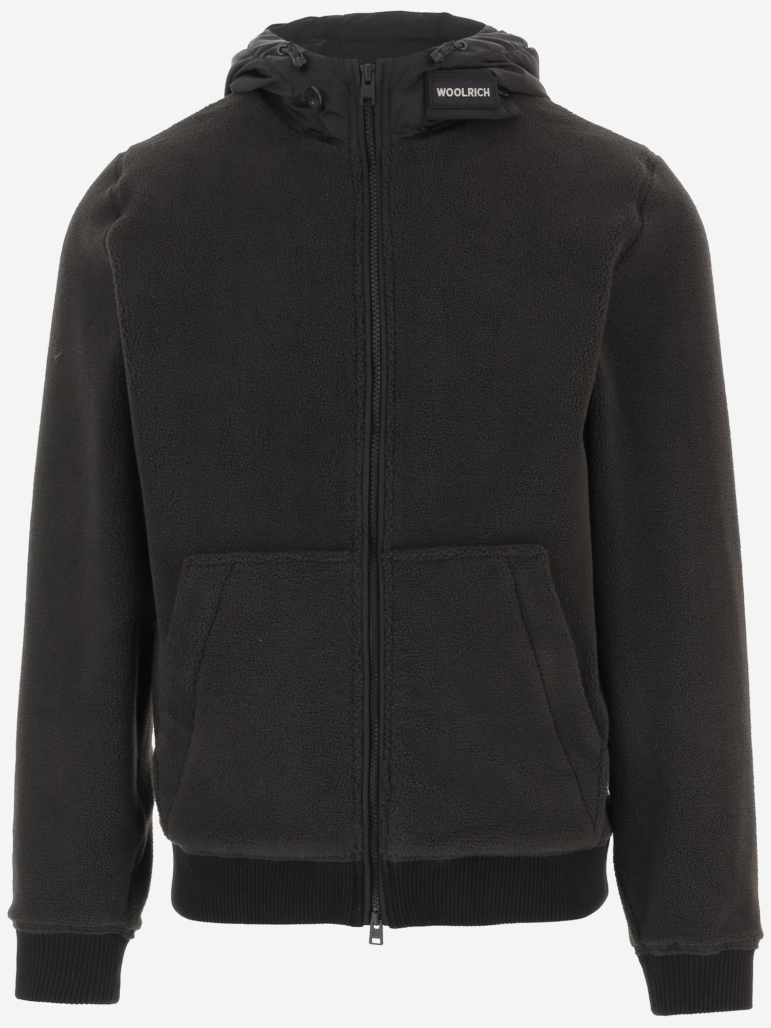 FELPA CON CAPPUCCIO IN PILE TECNICO CFWOSW2014MRUT5125 100 WOOLRICH 