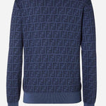 MAGLIA JUMPER IN LANA E SETA FZXE39 AYM1F1UKI FENDI 