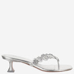 Sandali Janis in pelle JANISTHONG 45SILVERWHITE AMINA MUADDI 