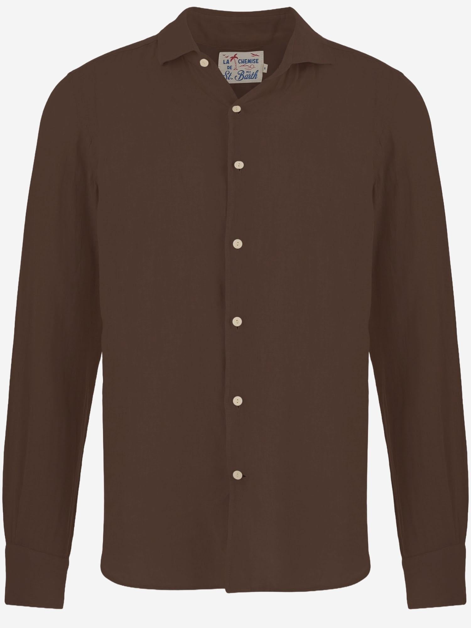 CAMICIA IN LINO PAMP001 00121L MC2 SAINT BARTH 