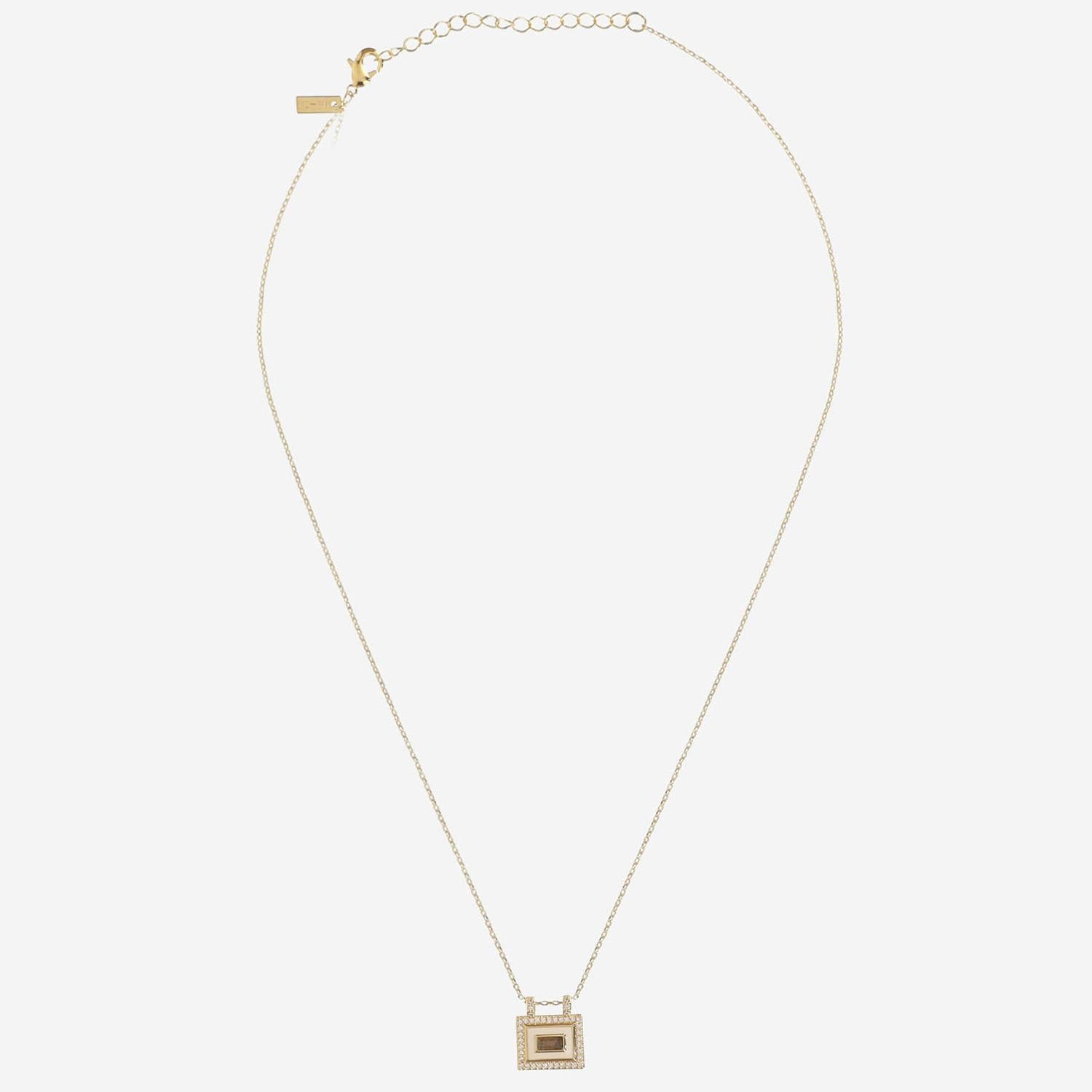 COLLANA IVORY LABRADORITE EL PASO CO333 ORO MYA BAY 