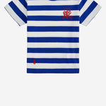 T-SHIRT IN COTONE CON LOGO 320A95723001 NEW SAPHIRE/WHITE POLO RALPH LAUREN KIDS 