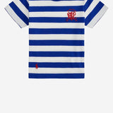 T-SHIRT IN COTONE CON LOGO 320A95723001 NEW SAPHIRE/WHITE POLO RALPH LAUREN KIDS 