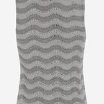 TOP IN MISTO VISCOSA CON MOTIVO ONDULATO 068 ARGENTO COLOUR MARKET 
