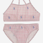 BIKINI IN NYLON STRETCH CON LOGO 312935066 002 POLO RALPH LAUREN KIDS 