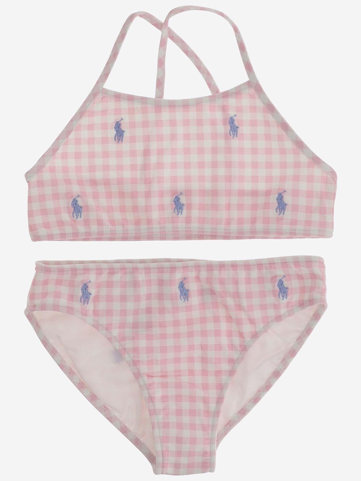 BIKINI IN NYLON STRETCH CON LOGO 312935066 002 POLO RALPH LAUREN KIDS 