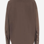 CAMICIA OVERSIZE IN MISTO COTONE STRETCH WSH21 FAC1210080 DARKPARK 