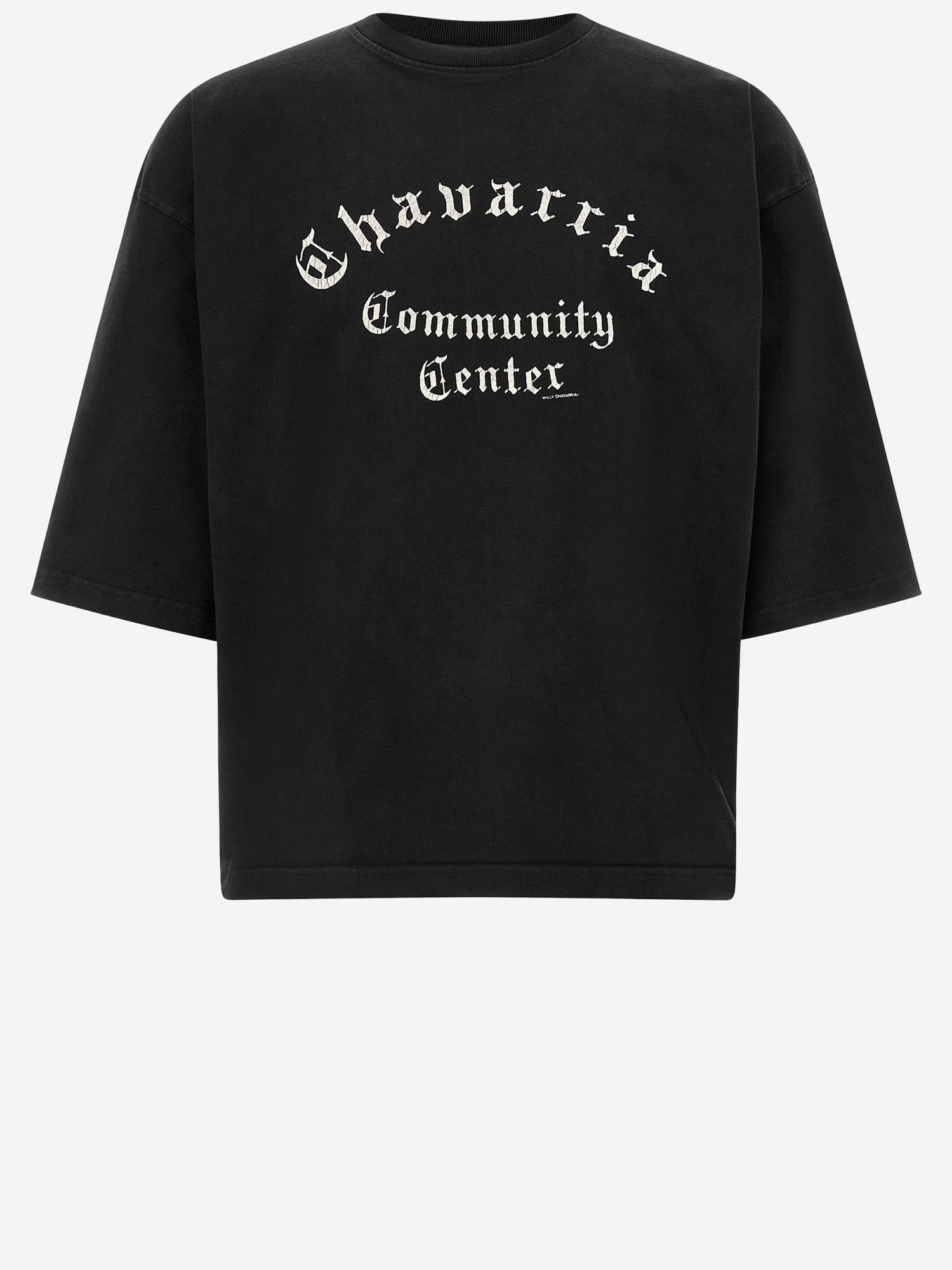 T-SHIRT IN COTONE CON LOGO WCJSY0200 001 WILLY CHAVARRIA 