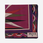 Foulard in seta con stampa grafica 5UGB50 5UC151 EMILIO PUCCI 