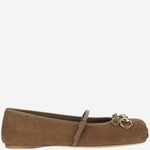 Ballerina in pelle scamosciata 814413 AAEEN2808 GUCCI 