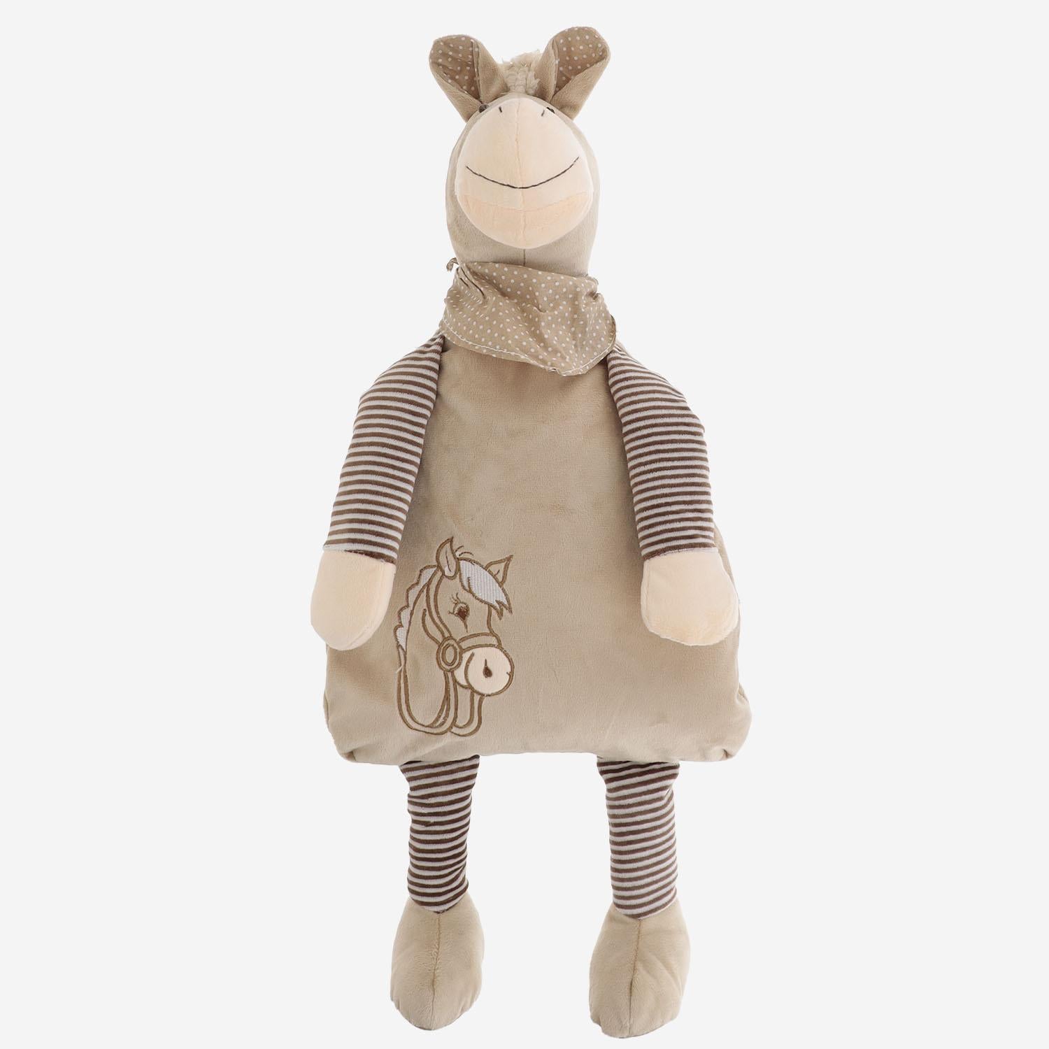 PORTAPIGAMA CAVALLO IN PELUCHE PORTAPIGIAMA CAVALLOBEIGE VELVET LA GALLERIA 