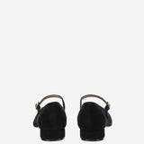 BALLERINE IN PELLE SCAMOSCIATA MARRY2 001NERONEROAMARETTI SALVATORE FERRAGAMO 