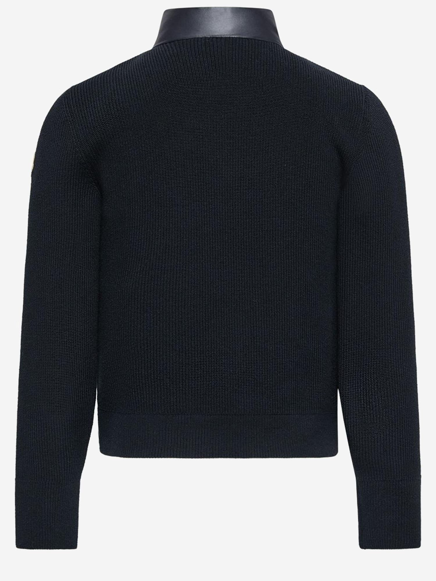 CARDIGAN IN COTONE IMBOTTITO TRICOLORE CON ZIP 9B00001M1367 742 MONCLER ENFANTS 